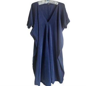 Vince‎ 100% Silk Blue Mini Dress size S | Relaxed Fit